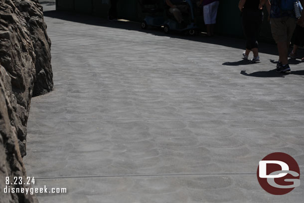 The New Orleans Square pavement.