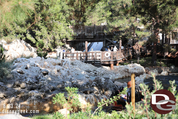 There were no geysers in action when I walked by Grizzly River Run