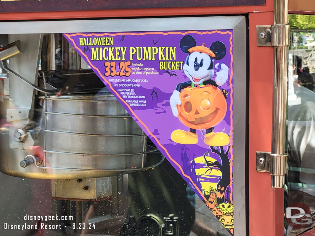 Another look at the Mickey Pumpkin Bucket which is $33.25