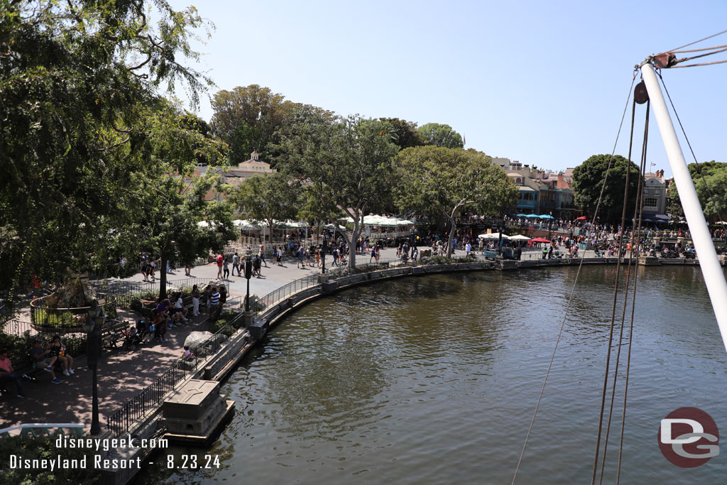 Looking toward New Orleans Square we prepare to cast off