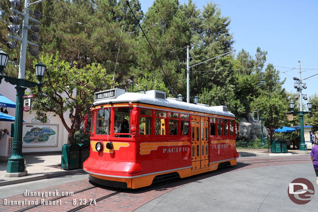 A Red Car in Carthay Circle