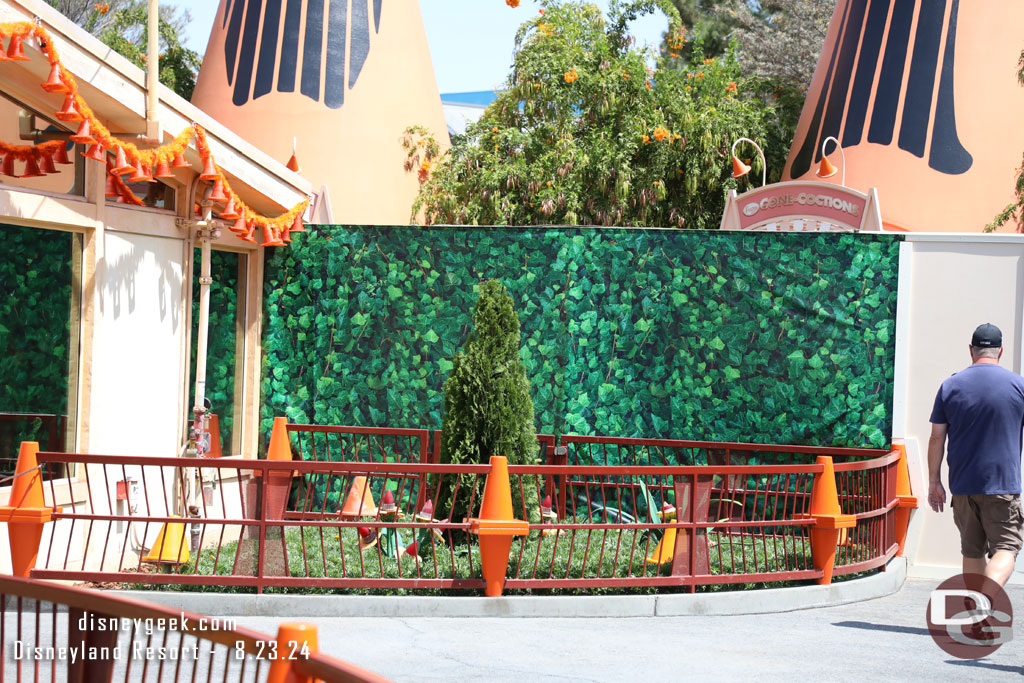 Renovation work on the dining areas at the Cozy Cone