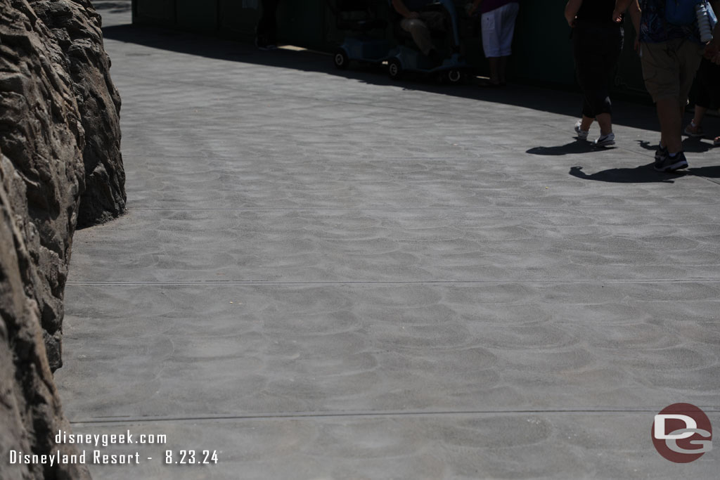 The New Orleans Square pavement.