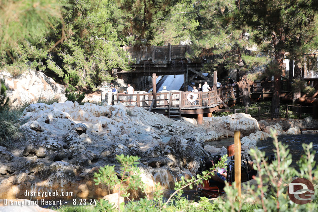 There were no geysers in action when I walked by Grizzly River Run