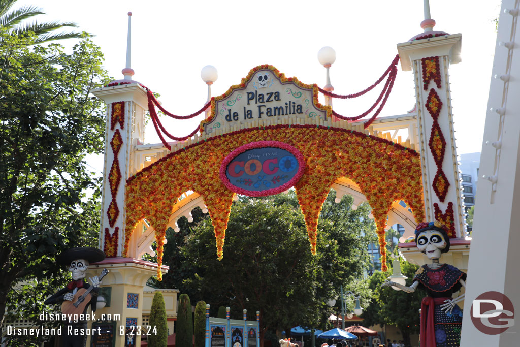 Plaza de la Familia is back again this year.  A new Coco show premieres next week.