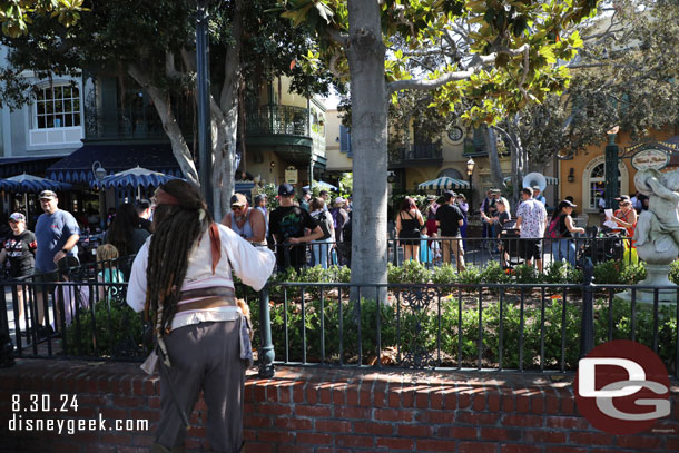 Jack Sparrow enjoying the Band in New Orleans Square