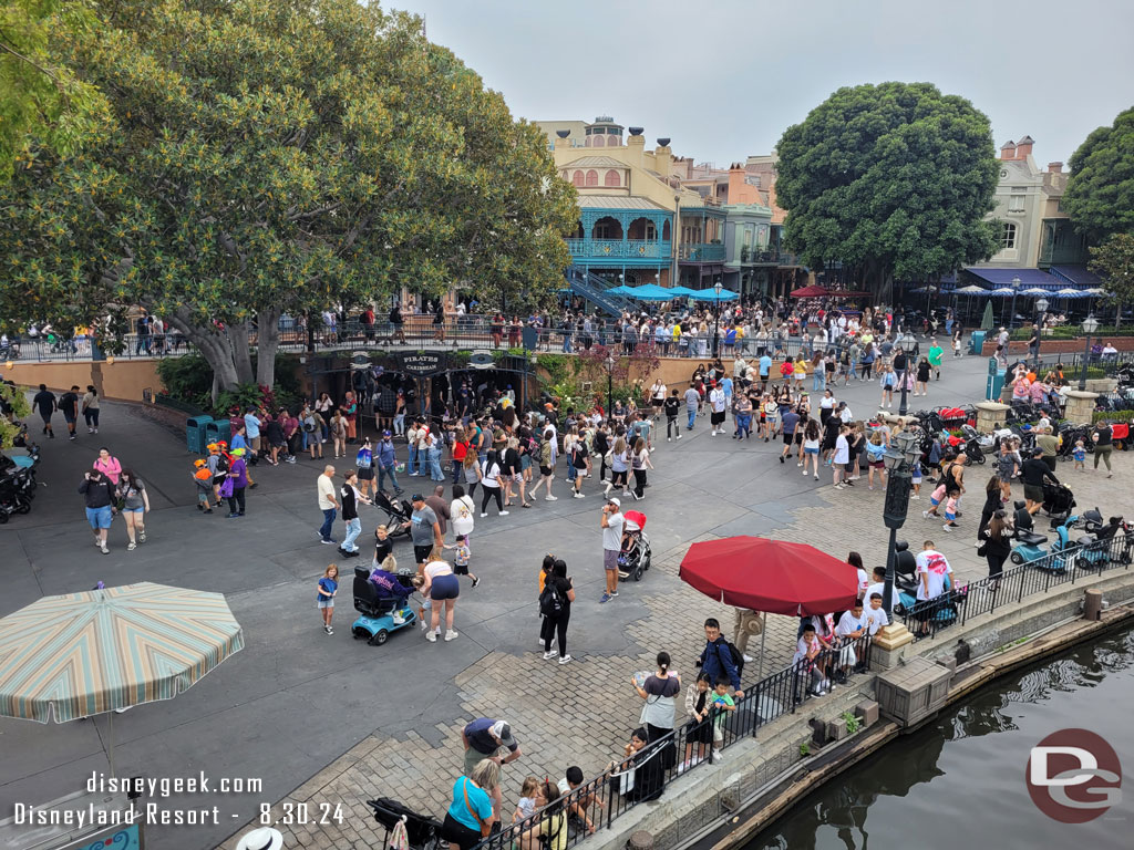 New Orleans Square this morning.