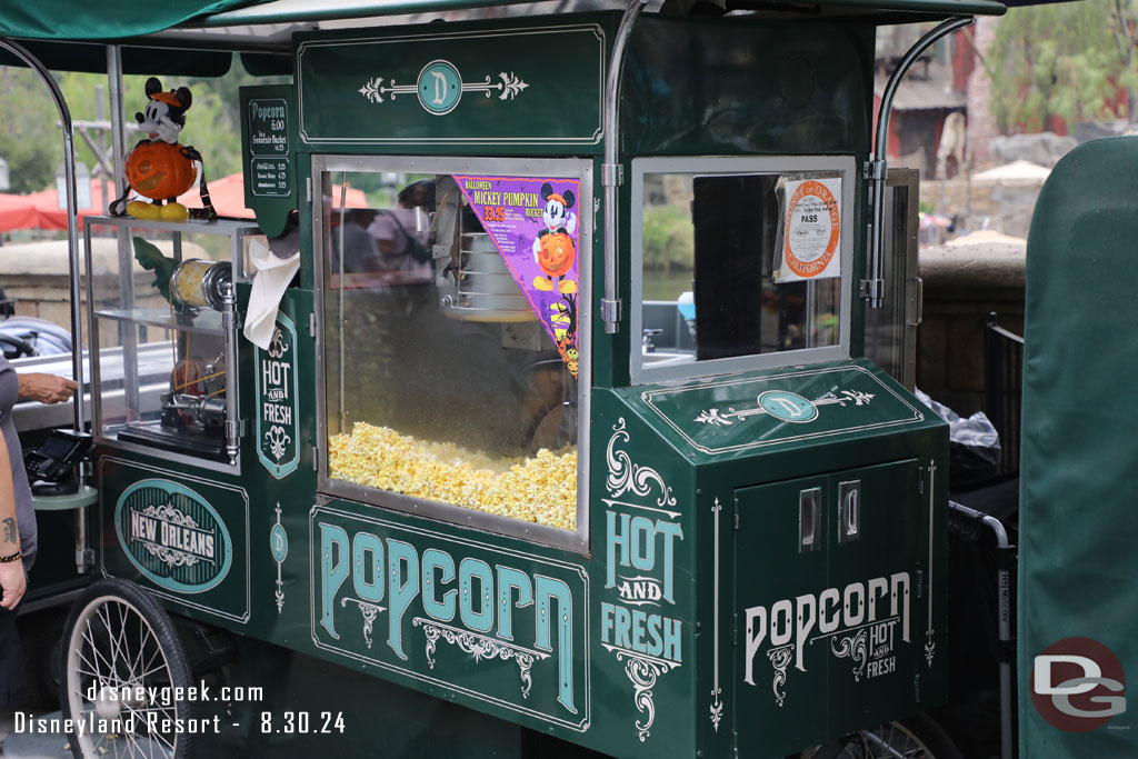 Plenty of popcorn buckets still in stock at all locations I walked by.