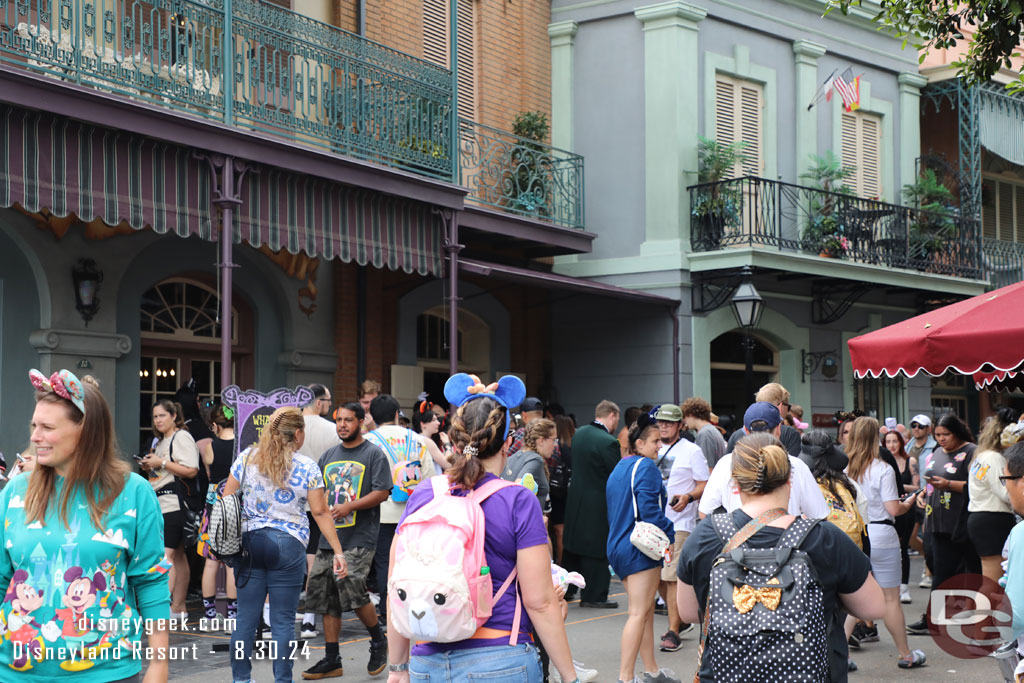 The queue to meet Jack Skellington