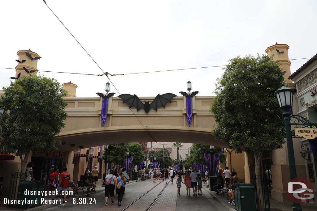 Buena Vista Street this morning.