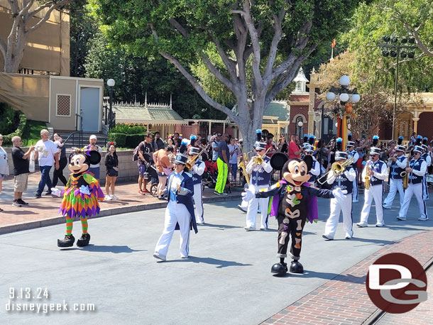 They did not stop to perform in Town Square, guessing due to the Train Station walls