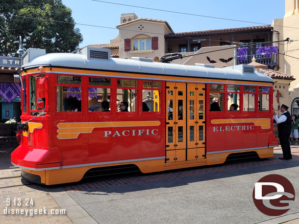 A Red Car on Buena Vsita Street