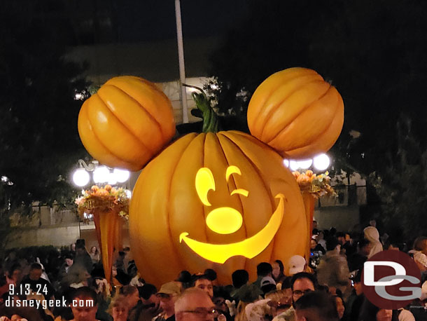 Mickey pumpkin in Town Square