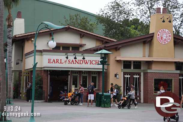 Earl of Sandwich is currently open on both ends of Downtown Disney