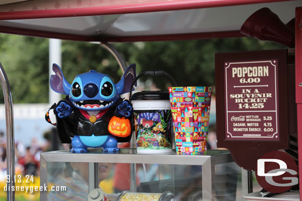 Stitch Popcorn buckets were available throughout the parks.