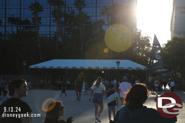 The Disneyland Hotel security checkpoint has reopened since my last visit. Today all three were open.