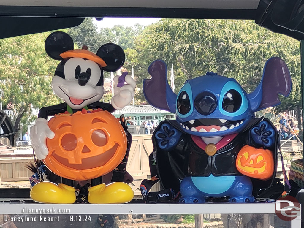 Mickey Pumpkin and Stitch Popcorn buckets were at a number of stands today.