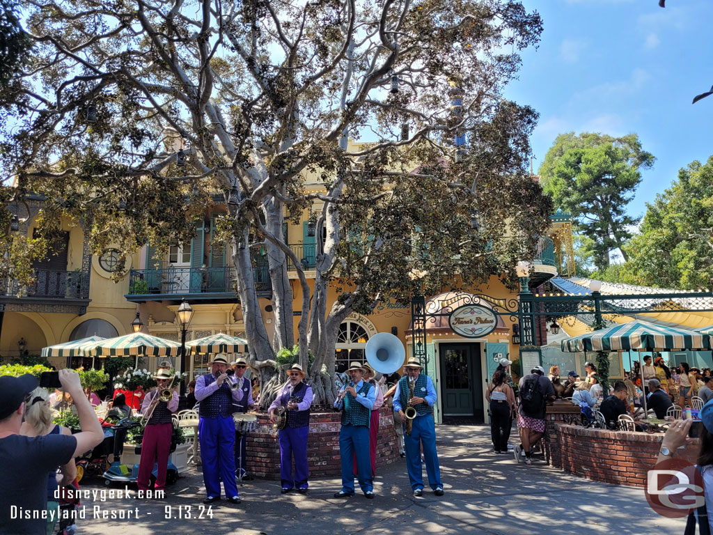 Jambalaya Jazz performing in New Orleans Square