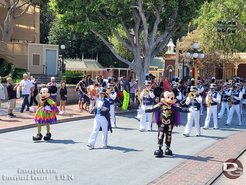 They did not stop to perform in Town Square, guessing due to the Train Station walls