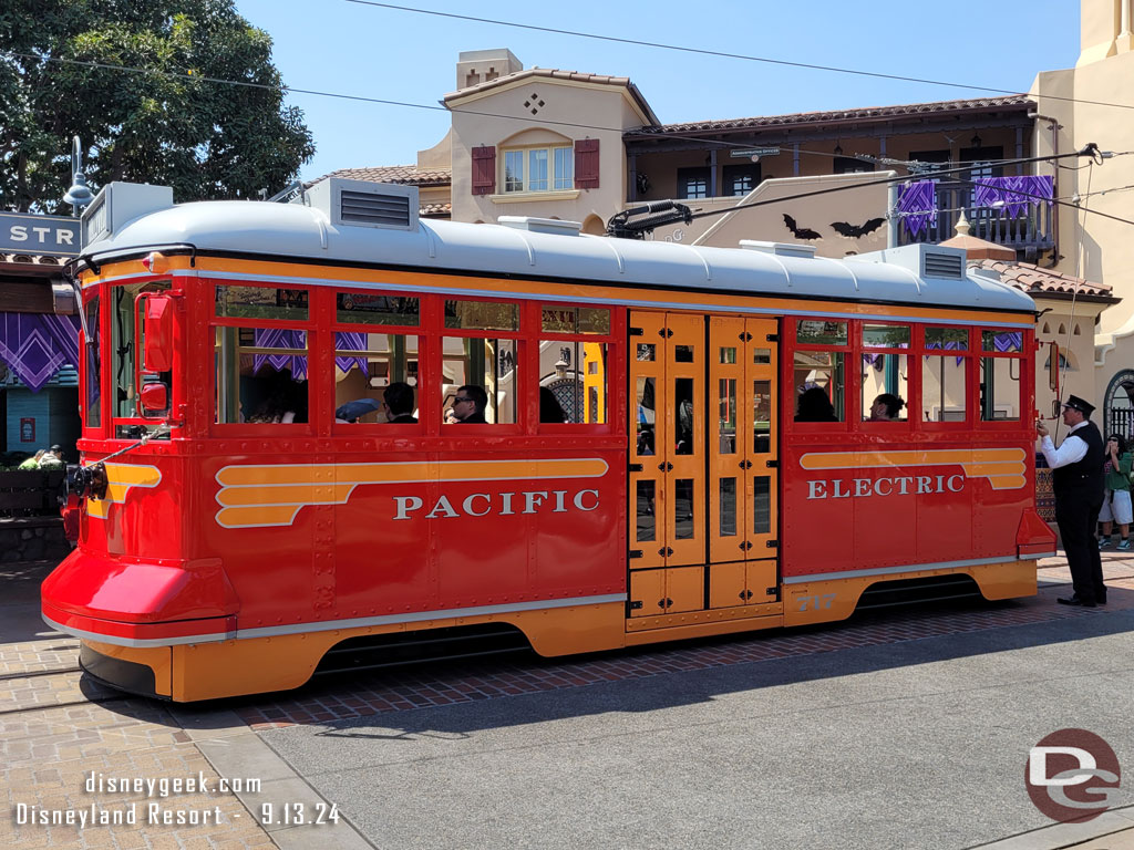 A Red Car on Buena Vsita Street