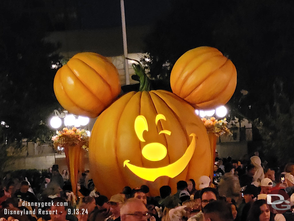 Mickey pumpkin in Town Square