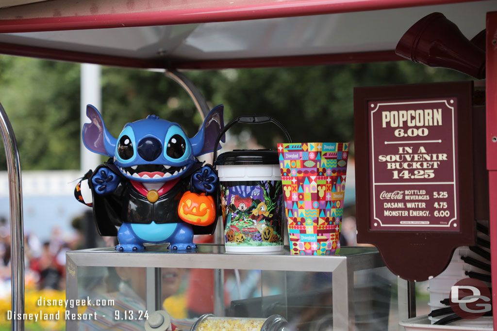 Stitch Popcorn buckets were available throughout the parks.