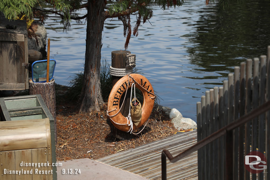 A Keel Boat artifact at the exit to the Canoes