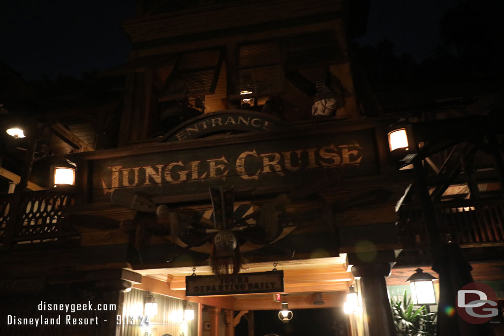 8:30pm - Next up the Jungle Cruise