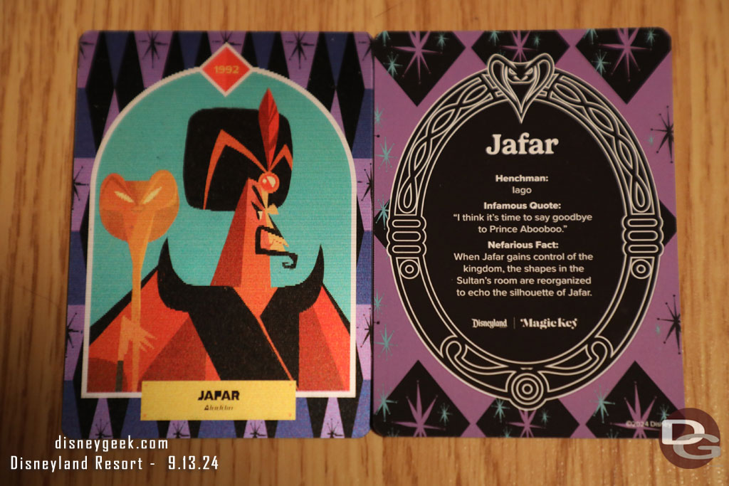 Jafar is the villain of the week. 