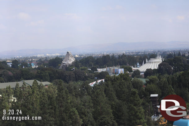 Disneyland in the distance