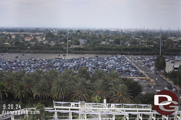 The Downtown Disney parking lot was filling up.