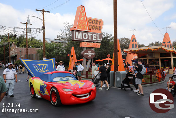 Lightning McQueen out for a drive