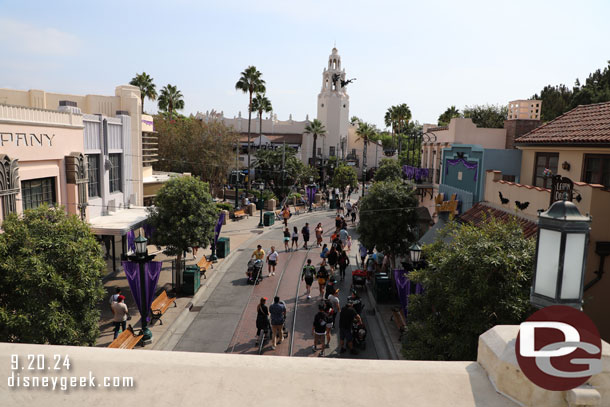 Passing over Buena Vista Street