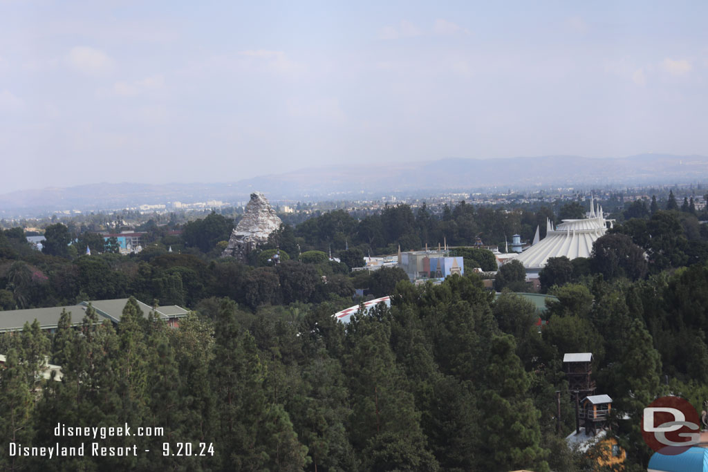 Disneyland in the distance