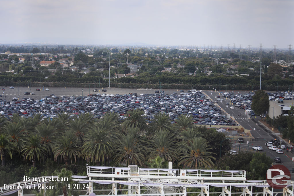 The Downtown Disney parking lot was filling up.