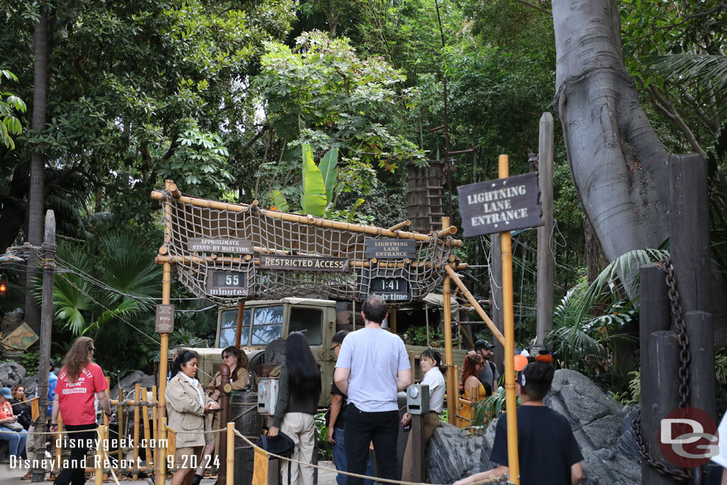 Indiana Jones Adventure has reopened since my last visit.