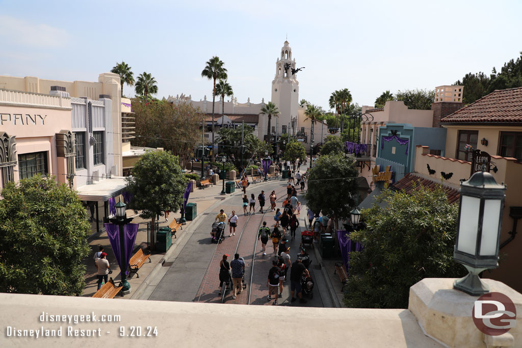 Passing over Buena Vista Street