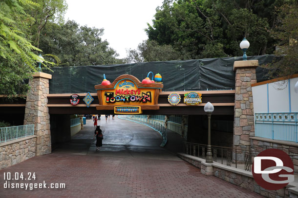 Not many guests heading to Toontown this morning.