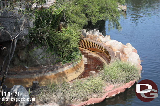 No water in the flume this morning.