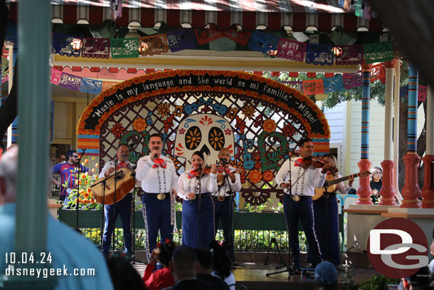 A band (missed their name) performing on the Band Stand.