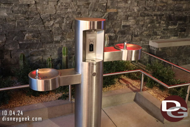 Drinking fountain and water fill station near the new West End restrooms