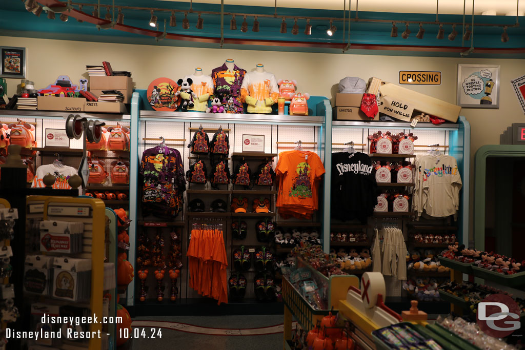 Halloween fills a good portion of the store.