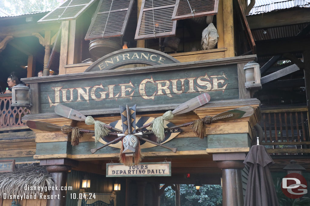 9:18am - Time for the Jungle Cruise