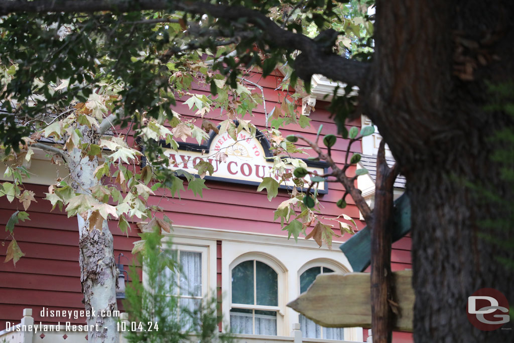 A Bayou Country sign has replaced the Critter Country one.