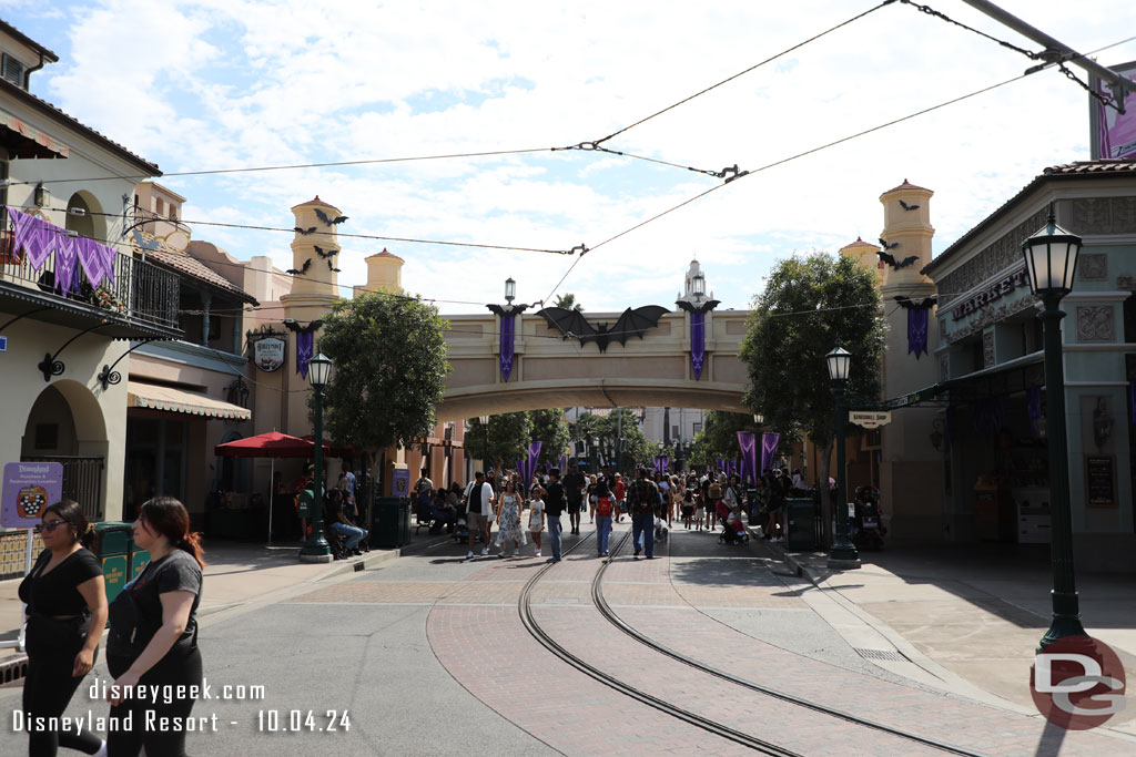 1:40pm - Buena Vista Street.