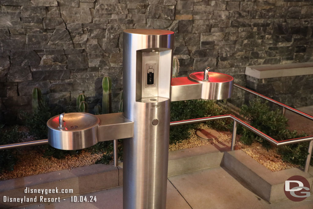 Drinking fountain and water fill station near the new West End restrooms