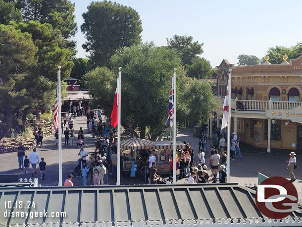 No wind at the moment as I waited to set off on a cruise aboard the Mark Twain Riverboat.