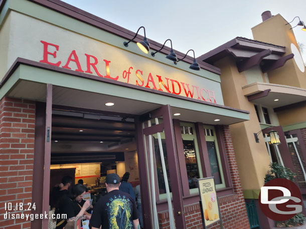 Earl of Sandwich is still open