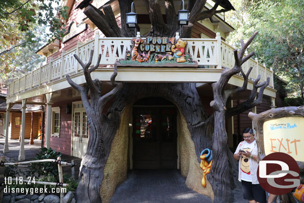 Pooh Corner had not opened for the day yet.