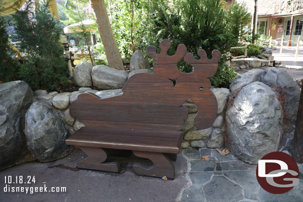 The Critter benches are still around...  guess they are Bayou critters soon.